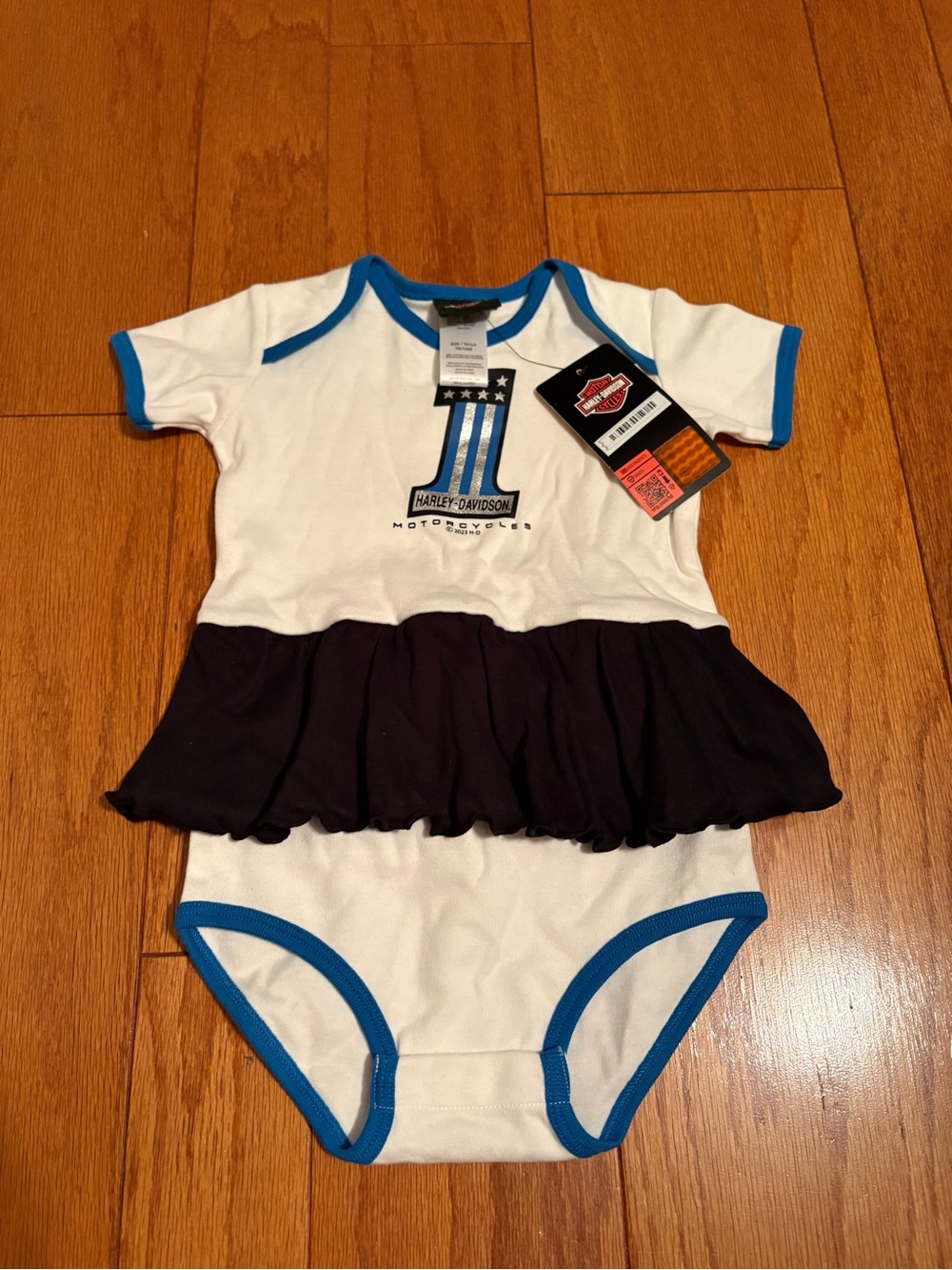 NWT Harley-Davidson Girls' Ruffle One-Piece 18-24 months